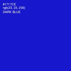 #1717CE - Dark Blue Color Image